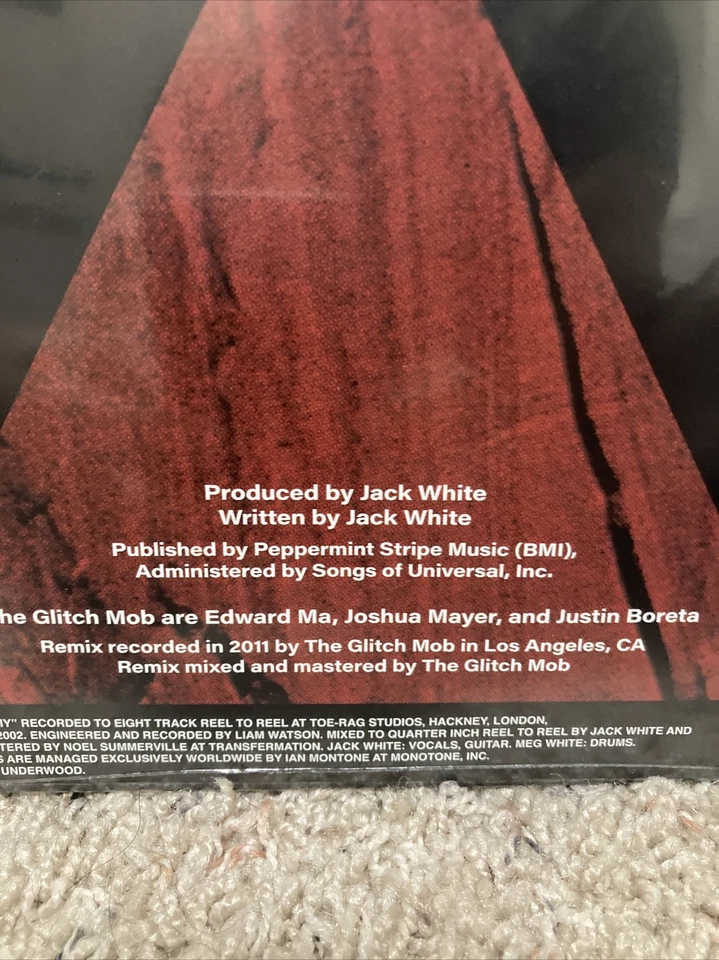 White Stripes Vinyl Seven Nation Army Glitch Mob Remix Black 7” NEW Jack White - Image 4 of 4