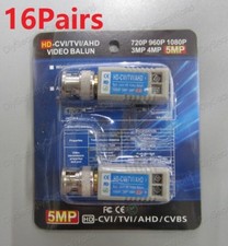 32PCS PACK OF 16 High Performance Mini CCTV BNC Video Balun
