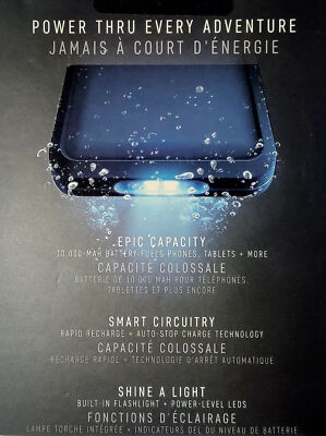 NEW LifeProof LifeActiv 78-51755 10,000 mAh External Battery Pack 18W micro  USB