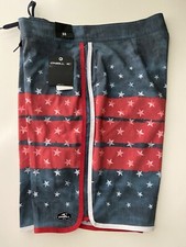 O  NEILL STARS ANS STRIPES MENS BOARDSHORTS SWIMTRUNKS SIZE 33