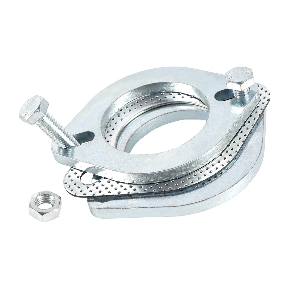 2 Steel Flanges 2.5" Inch 64mm For Pipe Exhaust Repair Joint Flange & Bolts S11 - Image 3 of 4