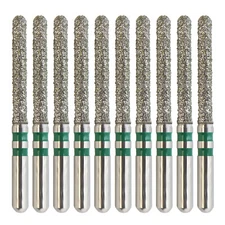 Zirconia Diamond Bur Z882/014C FG Round End Cylinder Coarse Grit Friction Grip