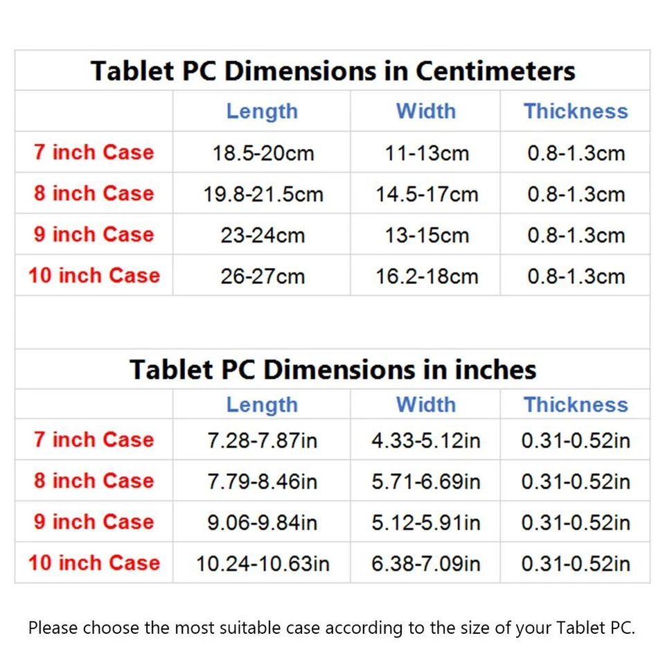 Shell Universal Cover For Samsung Galaxy Tab 7 8 9 10.1 inch Android Tablet PC - Image 2 of 4