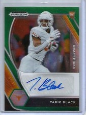 Tarik Black 2021 Panini Prizm Draft Picks Green Prizm Autograph Rookie