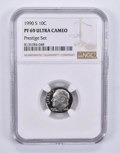 1990-S Roosevelt Dime Prestige Set PF69 UCAM NGC Brown Label