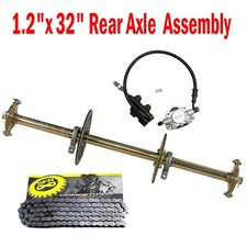 32" Rear Live Axle Hu bKit Chain BrakeAssembly Go kart ATV Quad Golf Cart Buggy