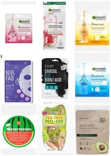 Face Masks - Sheet Mask - Tissue Mask -  Selection Of Brands Available - New 