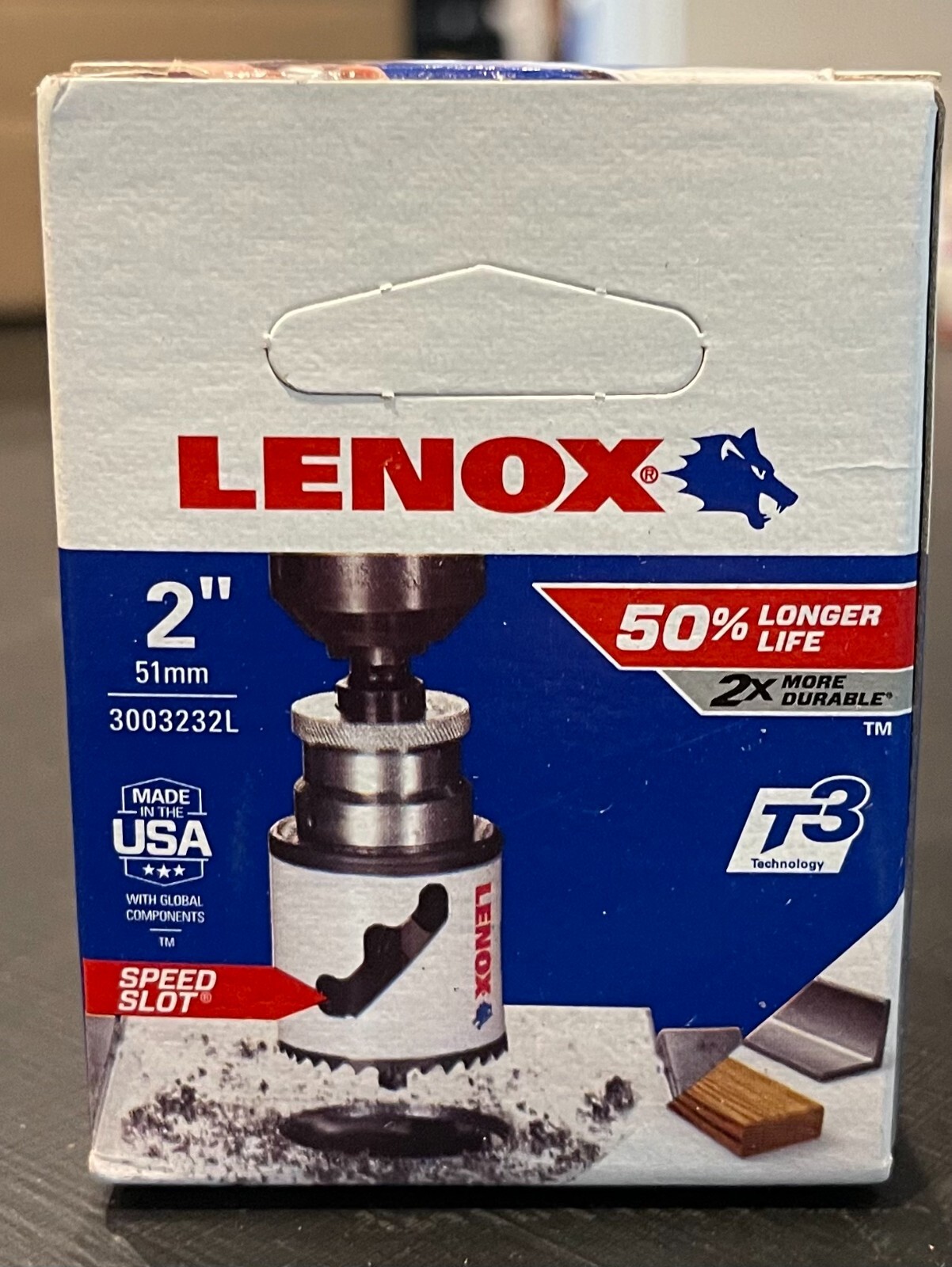 Lenox Hole Saw, Bi-Metal, Dia 2in (51mm)