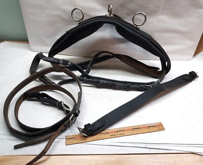 Vintage Pony Harness Saddle -W/ Strap & Crupper - 715242