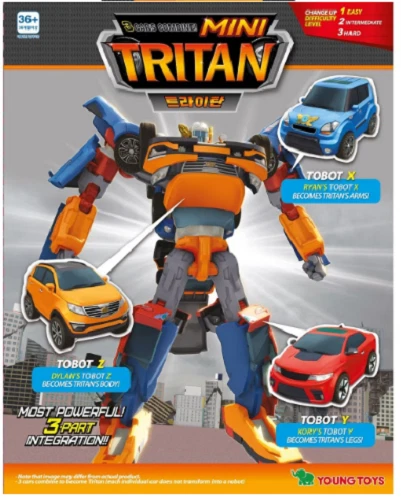 2023 TOBOT MINI TRITAN Integration Tobot X Y Z 3-Cars Combine Transformer Robot - Image 3 of 3