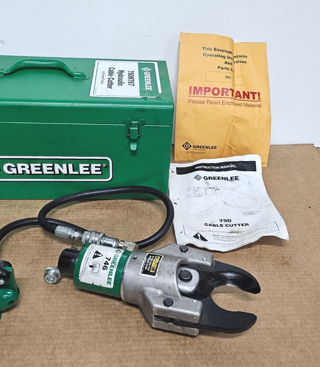Greenlee 750H767 Hydraulic Cable Cutter with 767 Hand Pump 750 | eBay