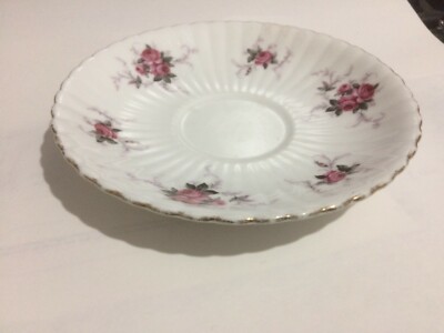 PRINCESS HOUSE Hammersley Fine Bone China SPODE gerippt WINDSOR ROSE VERGOLDET Untertasse