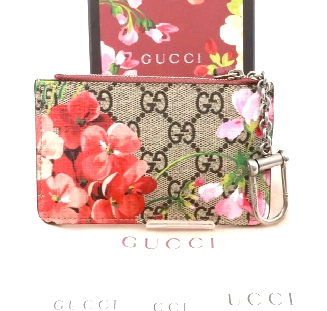 Gucci floral key 2025 pouch