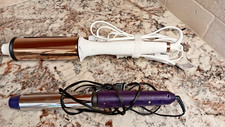 Set of 2 Electric Curling Irons - 1" and 2" Barrels