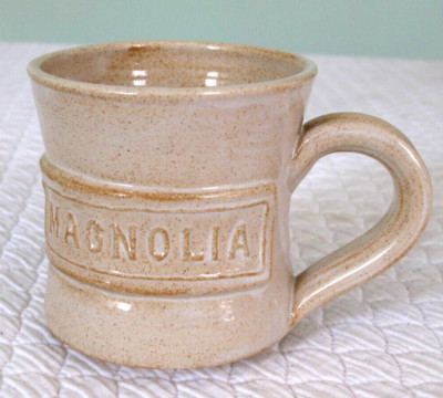 Magnolia Black Oak Art Coffee Cup Mug Waco TX Joanna Gaines Ceramic Pottery