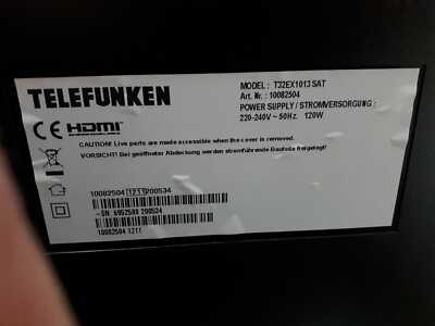 Telefunken T32EX1013 SAT 81 cm / 32 Zoll Display ,LCD-Fernseher,50 Hz 