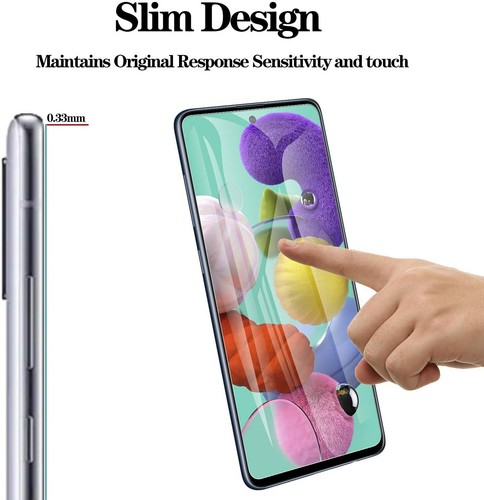 2 Pack For Samsung Galaxy A52 5G Clear Tempered Clear Screen Protector Cover - Picture 5 of 9