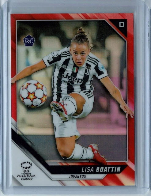2021-22 Topps Chrome UEFA Womens LISA BOATTIN Red Refractor RC #3/5