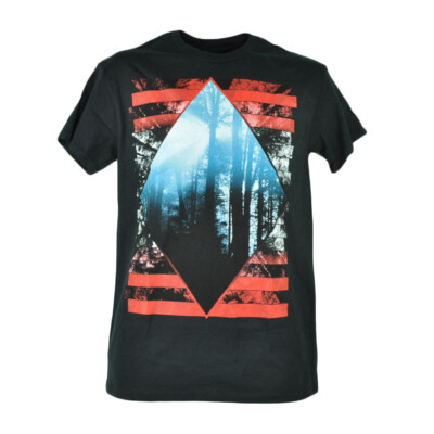 Tony Hawk Diamond Forest Graphic Designer Tshirt Nature Woods Tee Black