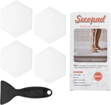 Original Bathtub Stickers Non-Slip, Hexagon Safety Shower Treads Adhesive Appliq