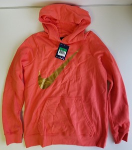 Nike Girls Hoodie Ember Glow | eBay Girls 4 6x Nike DriFIT Athletic Hoodie