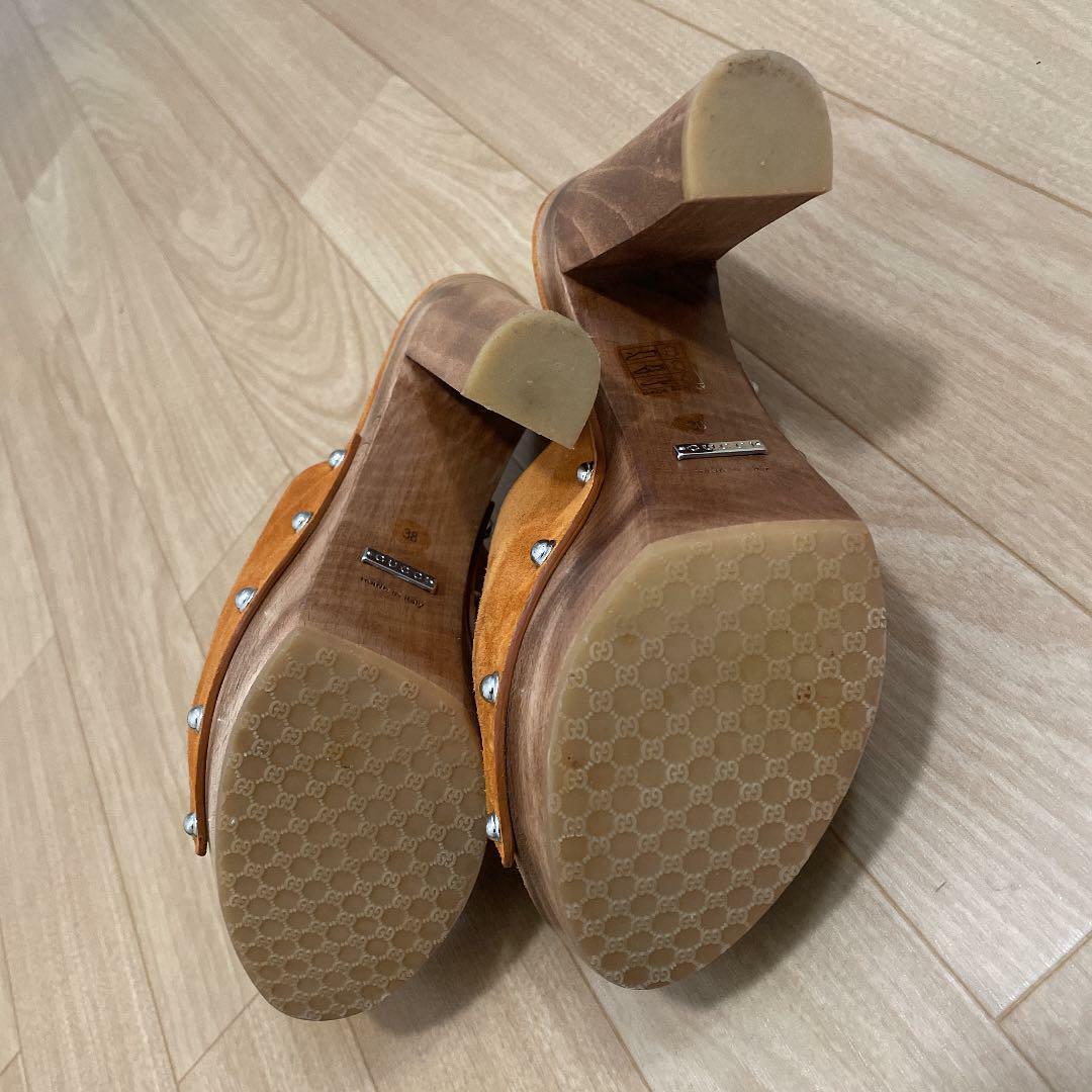 Auth Gucci Platform Horsebit Mules Sandals Brown Size EUR 38 Auth Gucci Platform Horsebit Mules Sandals Brown Size EUR 38