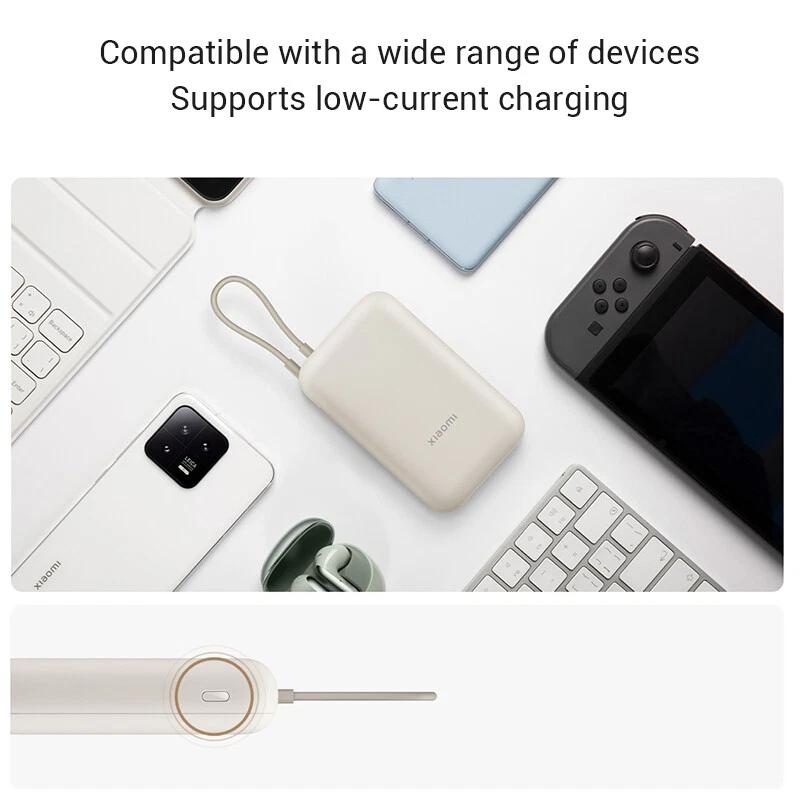 Xiaomi Power Bank Fast Charge PD For iPhone Samsung Mi Built in USB Type C Cable - Image 3 of 4