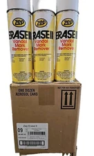 LOT OF 12 Zep Erase II Heavy-Duty Vandal Mark Remover Vandal Mark Remover