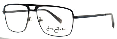 SEAN JOHN SJO5116 414 Navy Gunmetal Mens Aviator Eyeglasses 59-16-145 B:44
