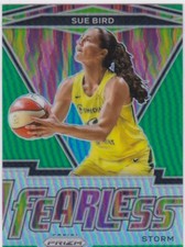 2021 Panini Prizm WNBA Fearless #11 Sue Bird GREEN  Prizm Storm SP