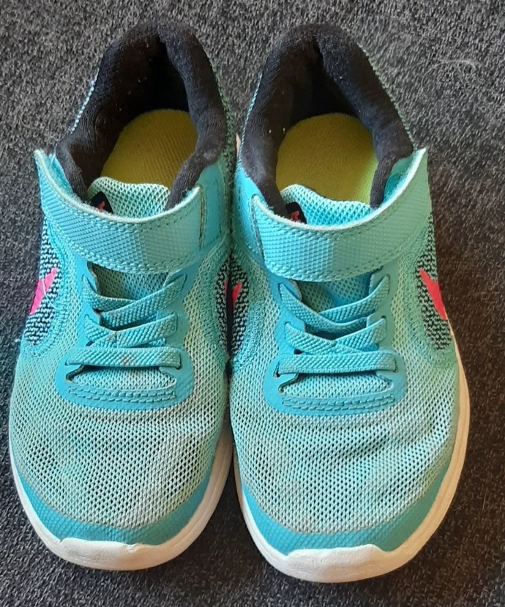 Nike Revolution 3 Turnschuhe Sneaker türkis H&M Espadrilles Leo Gr. 27 - Bild 3 von 4