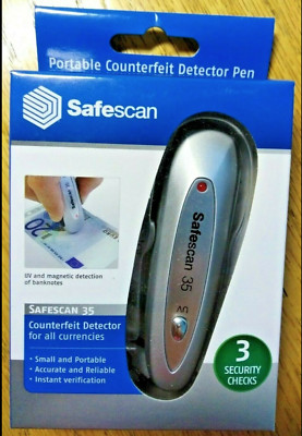 Safescan 35 - Tragbarer UV-Fälschungsdetektor / Notenprüfer + 24h Lieferung