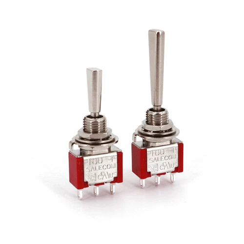 Salecom T80-T Series Flat Handle Mini Toggle Switch for Remote Control 5A/125V