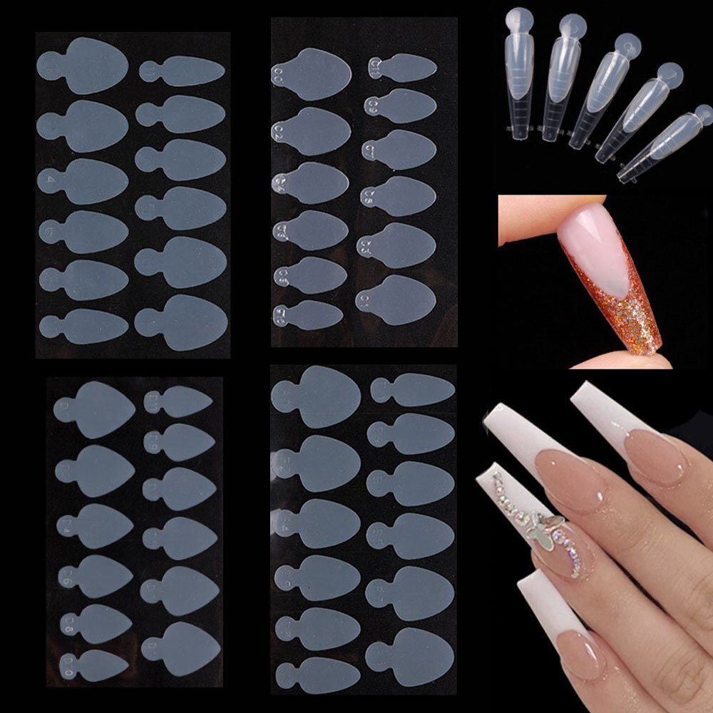 U-Shinein French Nail Form Sticker Set – Wiederverwendbare Schablonen Für French-Maniküre Zum Selbermachen