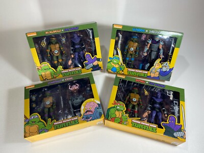 Neca TMNT Target 2 Pack Teenage Mutant Ninja Turtles Sealed All 4