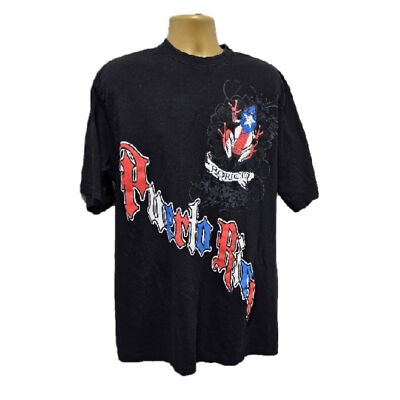 Phat Doc T Shirt Mens 2XL y2k Puerto Rico Boricua Black Oversized