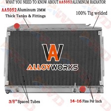 3 Row Radiator For 1980-85 Mercedes-benz R107 380 Sl 450 C107 380 Slc 1978-81 3 Row Radiator For 1980-85 Mercedes-benz R107 380 Sl 450 C107 380 Slc 1978-81