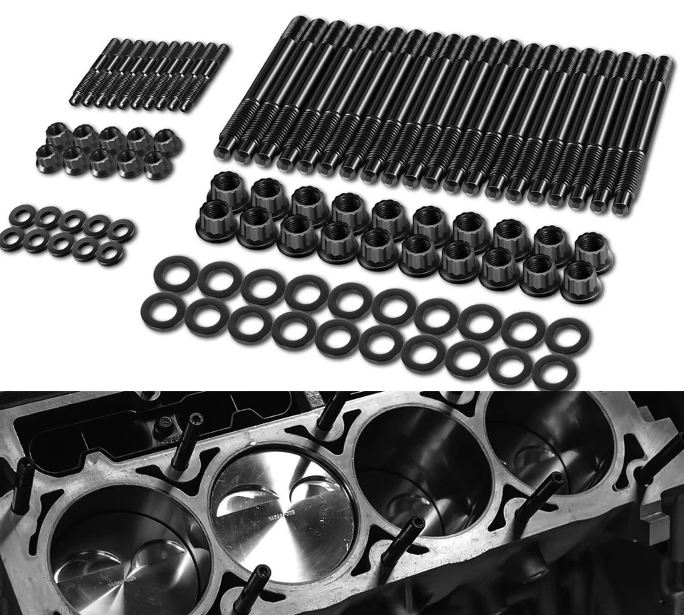Head Studs Bolts Kit For 2004-2020 Chevy GM 4.8L 5.3L 5.7L 6.0L 6.2L 7.0L - Imagem 3 de 4