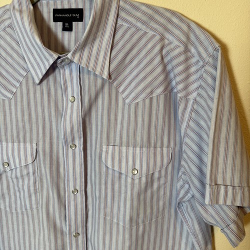 Men's Panhandle Slim Pearl Snap Large - Picture 2 of 8