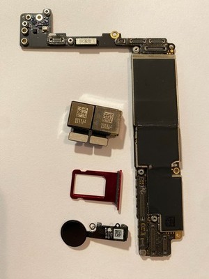 Apple iPhone 8 plus 64GB red unlocked logic board A1864 No home button Reading