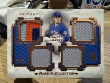 2014 Museum Collection Matt Harvey Quad Relic 71/75 Mets