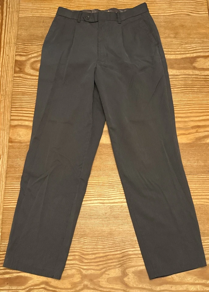 Traje Caravelli 2 Piezas Oxford Gris Talla 36/30 Hecho en Italia Dos Botones Clásico Foto 3 de 4