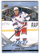 Adam Fox 2023-24 Upper Deck MVP HOCKEY #34 New York Rangers