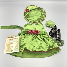 American Girl Bitty Baby Poinsettia Set Holiday Outfit w Book Shoes Incomplete