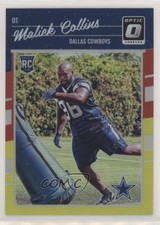 2016 Donruss Optic Rookies Red & Yellow Maliek Collins #132 yf0