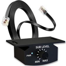 Baaaq Universal Bass Control Knob with 13ft Cable - 6-Pin Car Subwoofer...