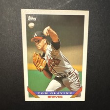Topps 1993 Tom Glavine #280 Atlanta Braves MLB Baseball Card Base Set