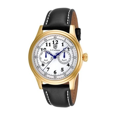 S. Coifman Heritage Men's White Dial Swiss Quartz Watch SC0277