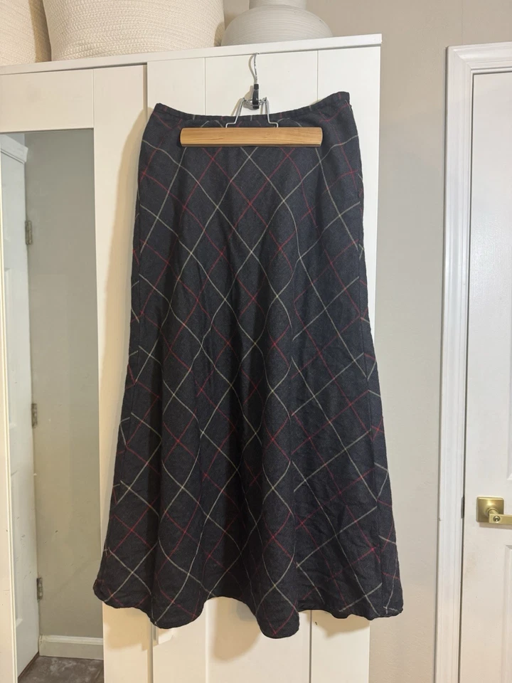 Liz Claiborne VTG 90s Wool Skirt 4P Paneled Clueless Preppy Church Modest - Image 4 of 4