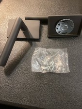 Emtek 5052STUUS19 Stuttgart Dummy Door Lever Set with Modern Rose - Flat Black